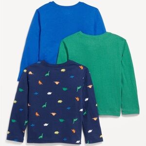 Kids' Blue, Green, and Patterned Long Sleeve Shirts